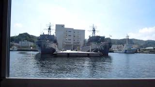 掃海艦MSO-301やえやま・MSO-302つしま.MOV