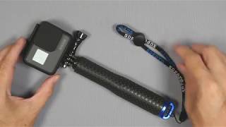 【開封】Gopro用 自撮り棒 伸縮拡張 延長ポール セルカ棒 アルミニウム合金材料 グリップ 防水仕様 #散財