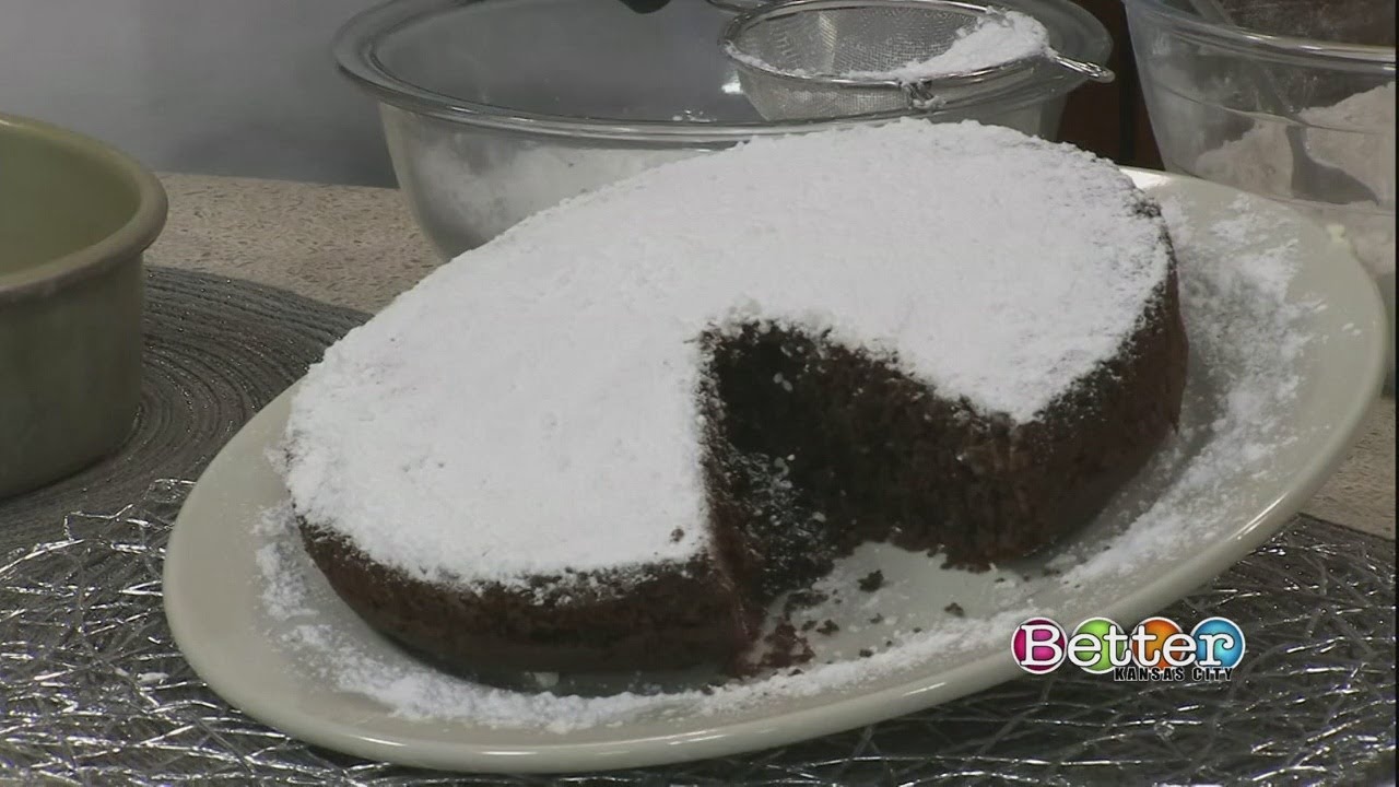 Chocolate cake in a bottle