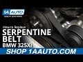 How to Replace Serpentine Belt 97-06 BMW 325Xi