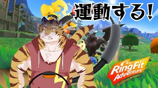 【リングフィット アドベンチャー】継続は力なり・・・！ #3【Vtuber/虎縞雷一】