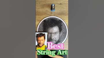 Custom One String painting String Art/How To Make String Art/Neymar Thread Art #shorts #art