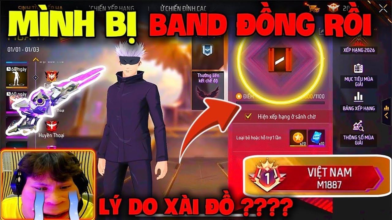 Trận Cuối Lên Tôp 1 M1887 Việt Nam “Tôi Đã Bất Ngờ Bị Band Đồng Vì Lý Do Xài Đồ” Và Cái Kết ???