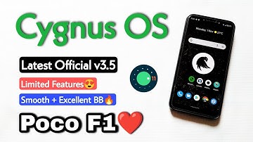 Cygnus v3.5 For Poco F1. Install Cygnus OS Android 11 Rom On Poco F1.Limited Features + Excellent BB