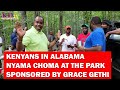 Kenyans in birmingham  alabama  nyama choma at the park  all sponsored by grace gethi