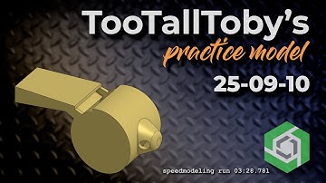 Onshape Speedmodeling Too Tall Toby Practice Model 25-09-10 - improved workflow