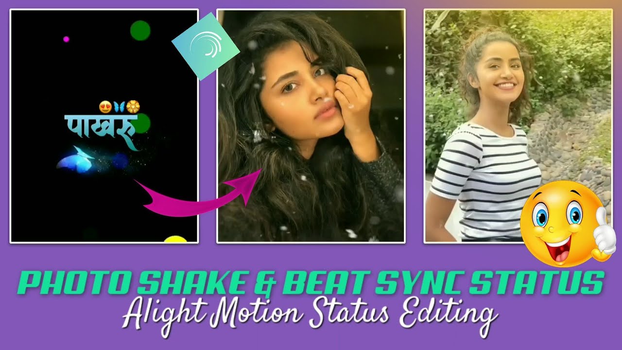 Trending beat sync & photo shake effect status editing in alight motion🔥👌