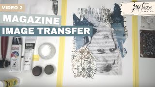Magazine Image Transfer on a Gellplate for Collage – Video 2