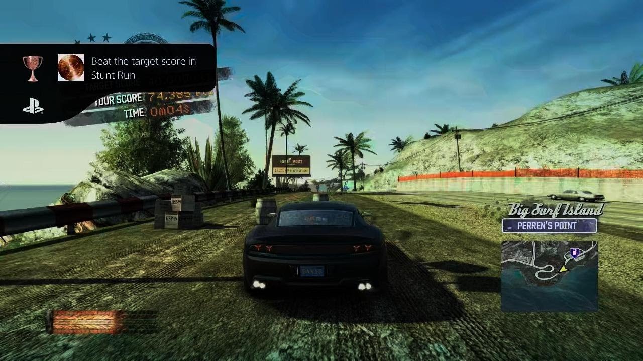 Burnout Paradise Remastered Beat the target score in stunt run