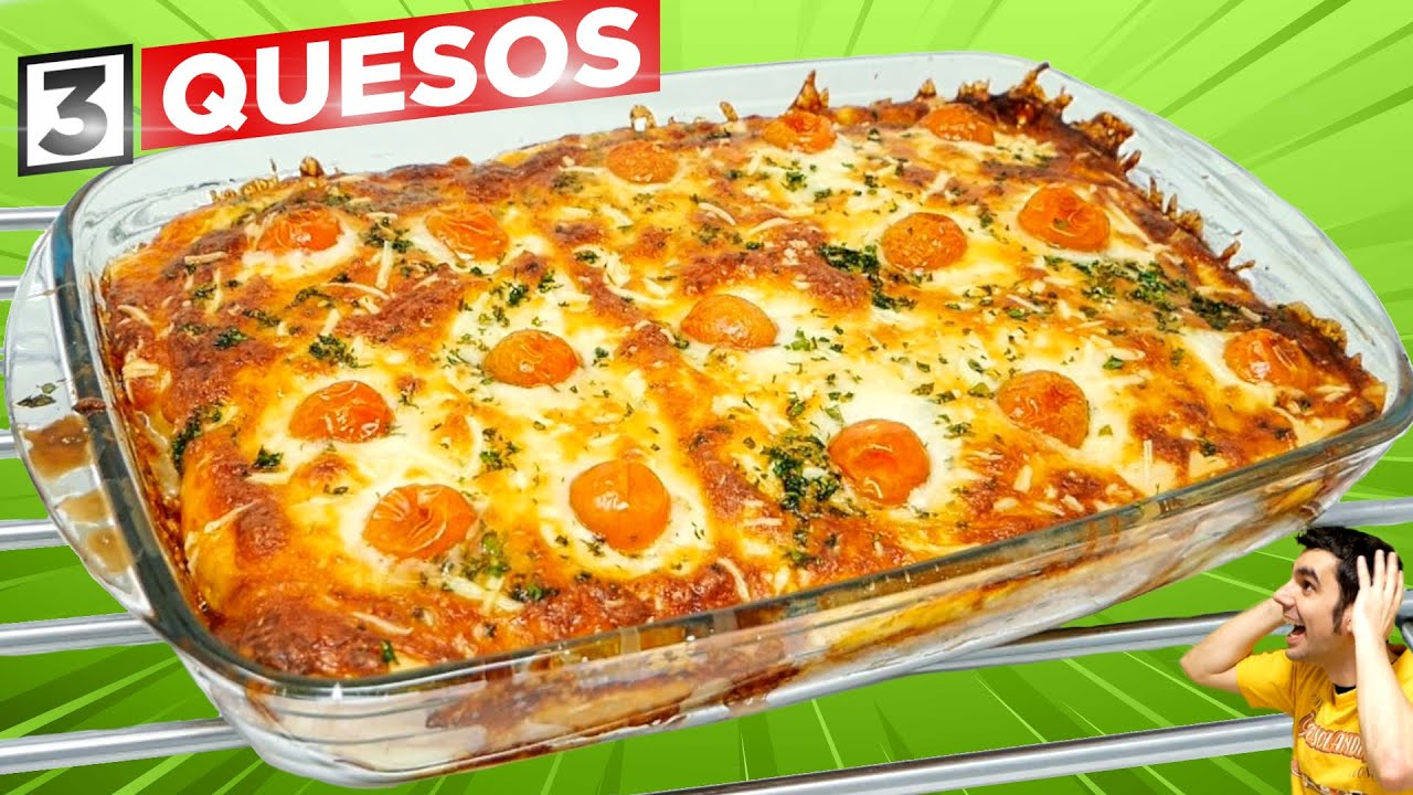 PASTEL SALADO a los 3 QUESOS! en 5 MINUTOS muy FÁCIL y RICO😍🍕😍¡SORPRENDE A TU FAMILIA y a DISFRUTAR!