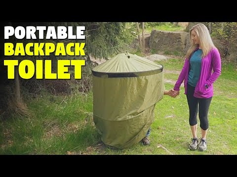 Portable Backpack Toilet | Privacy shelter system