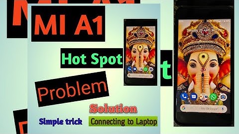 MI A1 HOTSPOT PROBLEM# MI a1#hotspot problem # LAPTOP