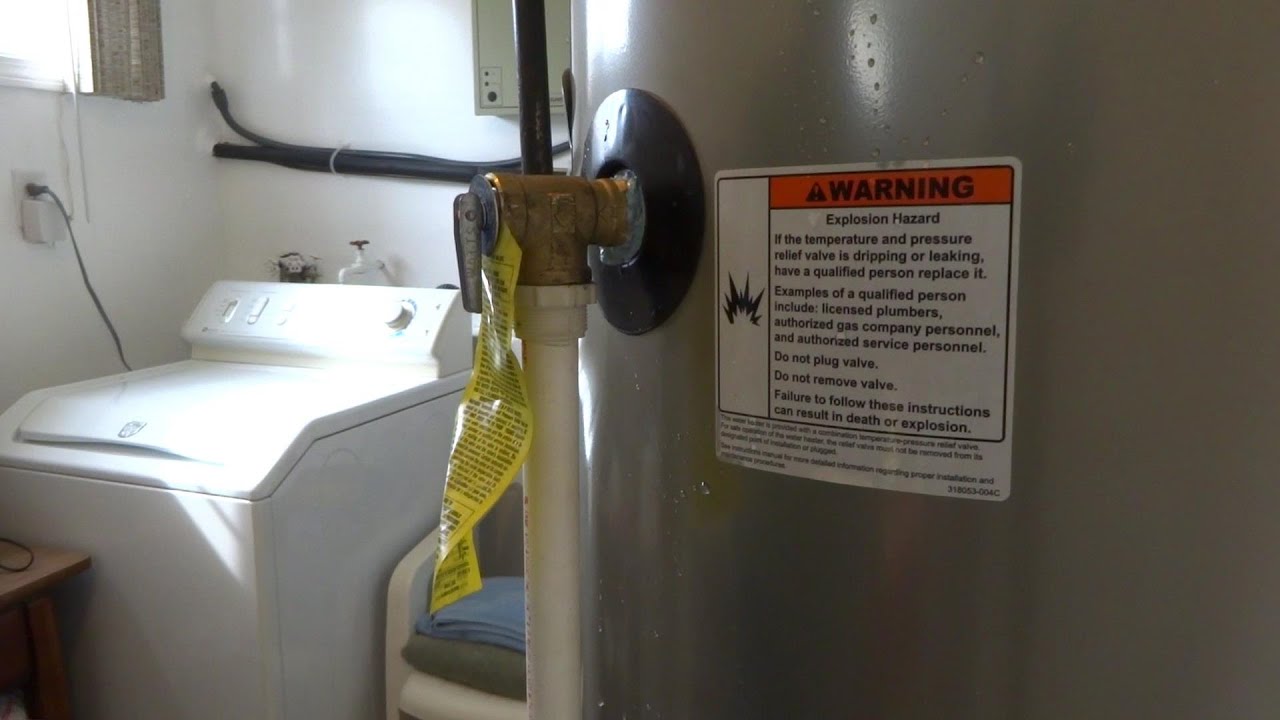 GAS WATER HEATER RELIEF VALVE LEAKING YouTube