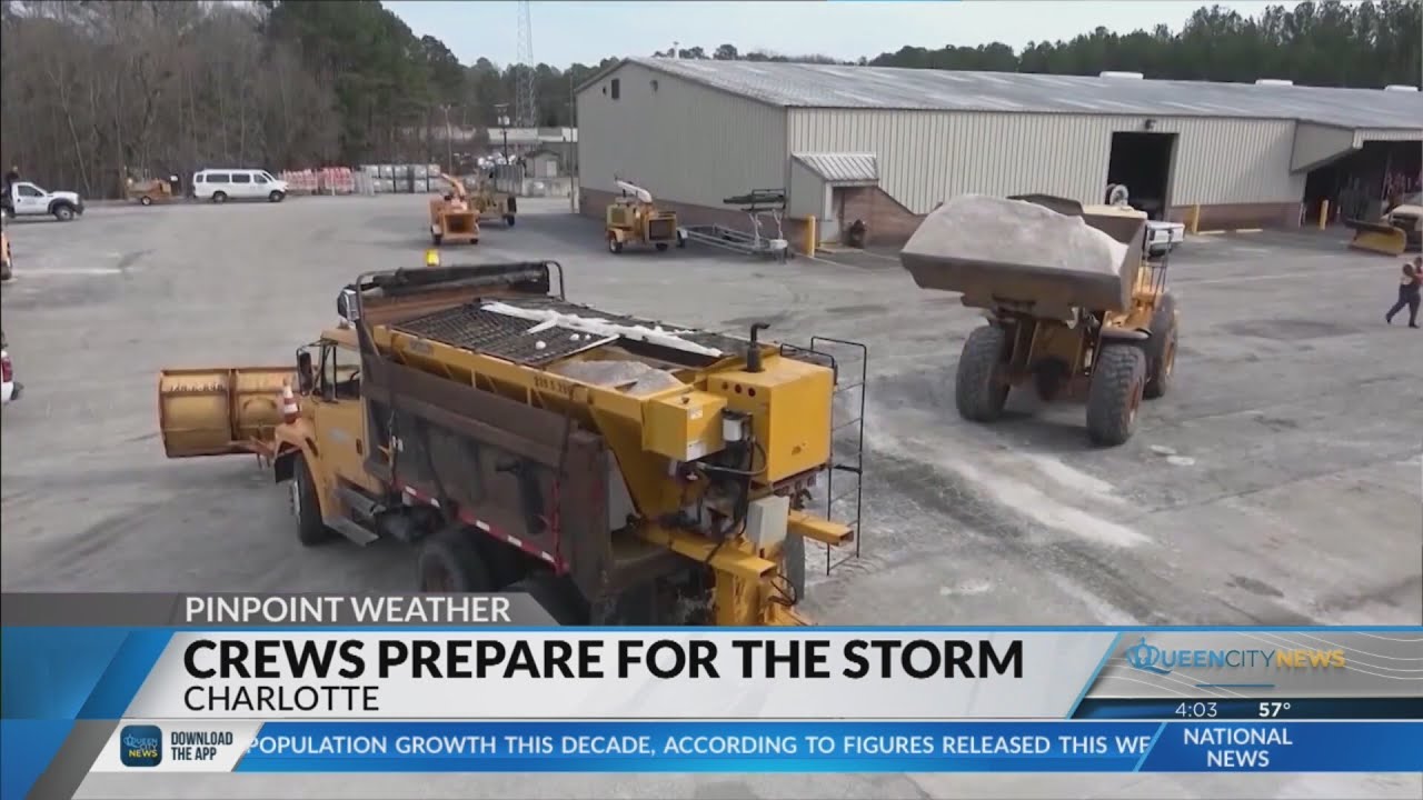 North Carolina crews preparing for the storm - YouTube