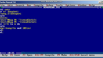 [TURBO PASCAL] Tính tổng M số tận cùng của số N