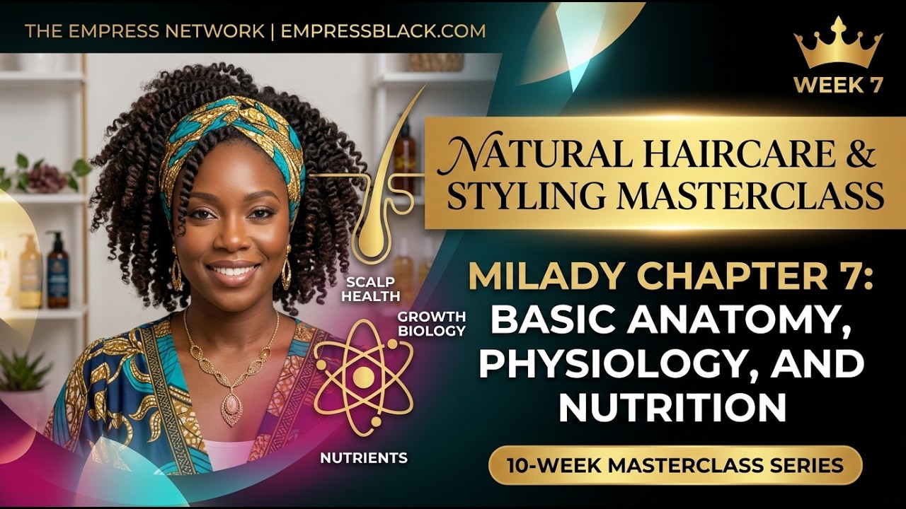 🧬Basic Anatomy, Physiology, and Nutrition Natural Haircare & Styling Masterclass | Chapter 7