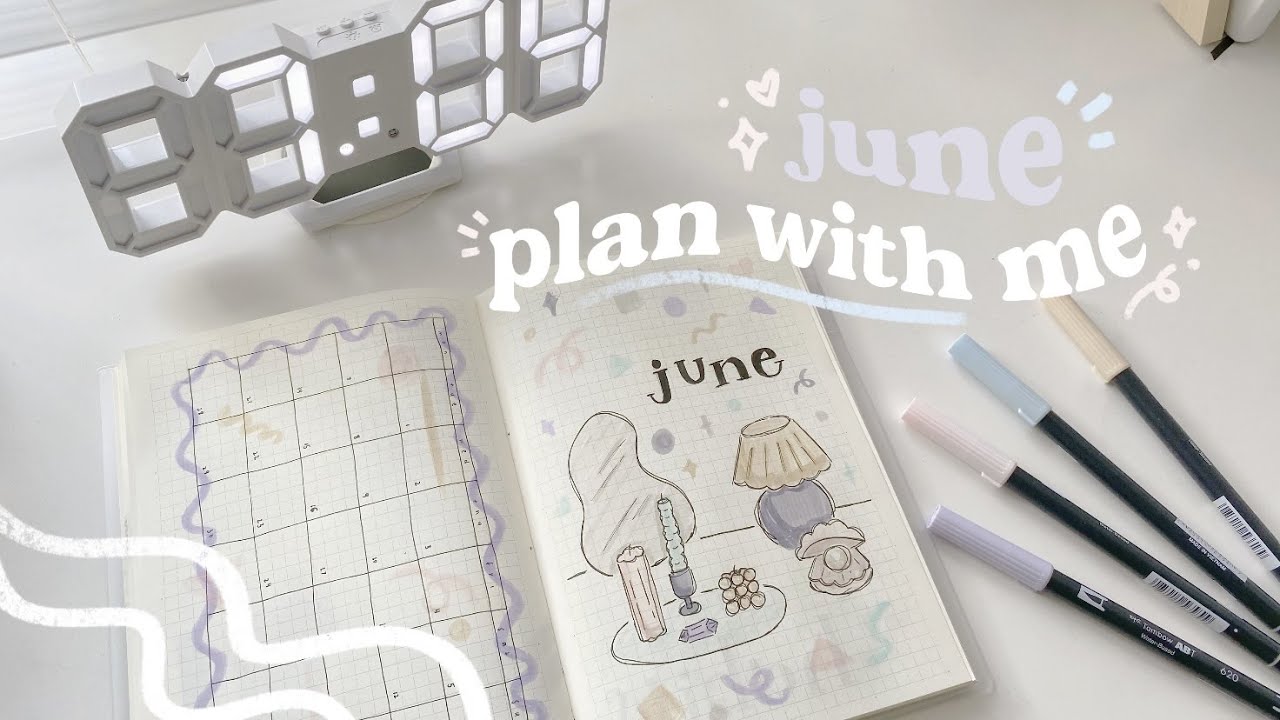 plan with me 🎐 | june 2021 bullet journal setup