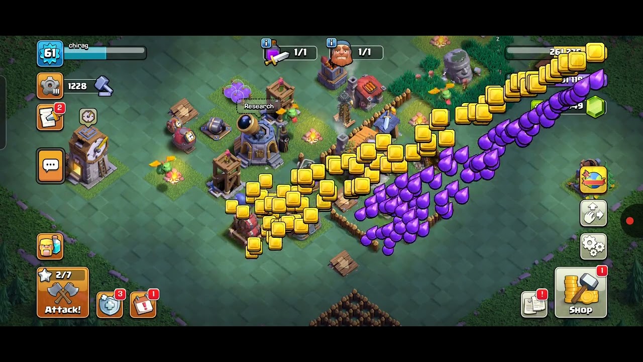 Grinding in builder base after long time #viral #gaming 