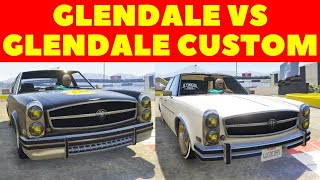 GTA Online Bennys Cars Glendale VS Glendale Custom, Laptime Test, GTA Car Test, fastest Sedans GTA