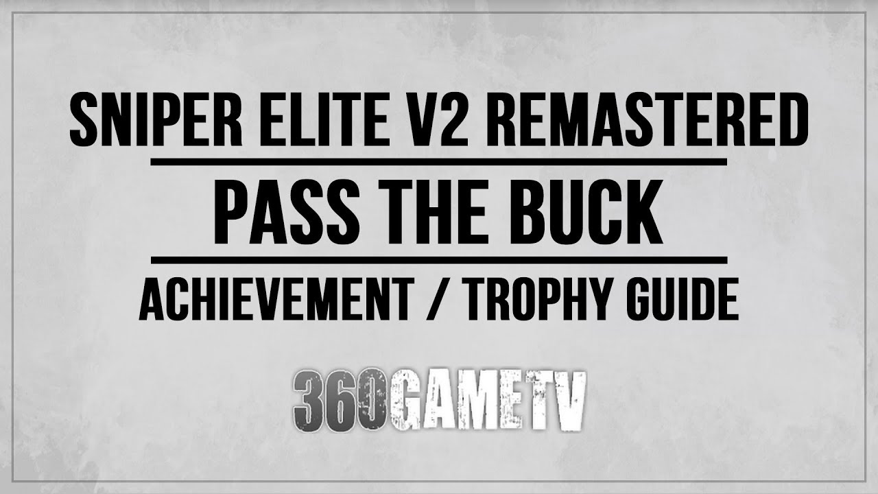 sniper elite v2 trophy guide