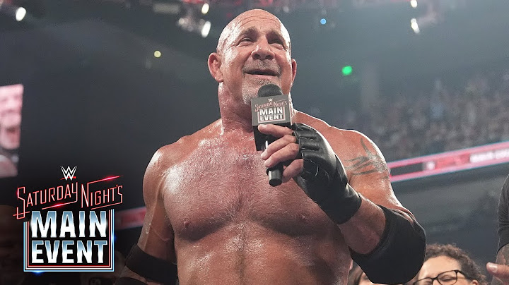 FULL SEGMENT: Goldberg delivers farewell address after Saturday Night’s Main Event