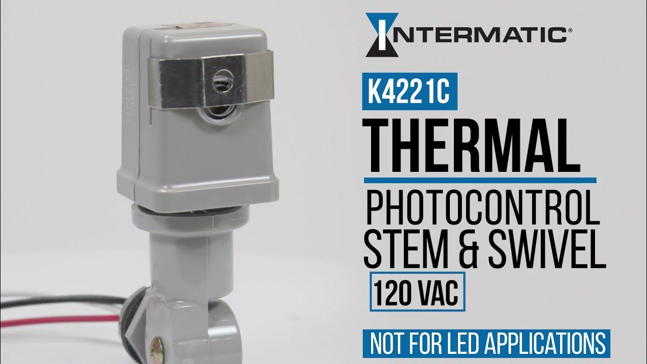 Install K4221C Thermal Photocontrols (Stem and Swivel Mount) YouTube
