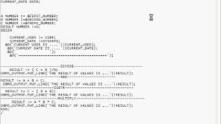 Oracle PL/SQL Class Session 02