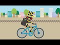 【踏切アニメ】デリバリーする踏切！Railroad crossing to deliver