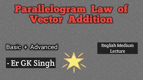 Parallelogram Law of Vector Addition || Similarity with Triangle Law
