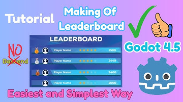 How To Make A Leaderboard In Godot Tutorial, Using Silentwolf plugin. Easy and Simple Implementation