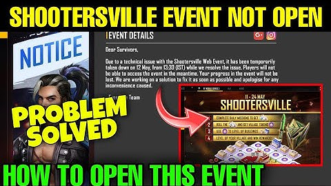 Shootersville event not open problem solved || Gaming Adda.