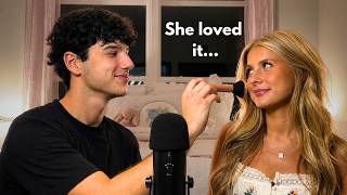 I Do Her Makeup ASMR For the First Time (So Relaxing)