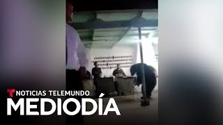 En video: Un oso irrumpe en una fiesta en Nuevo León, México | Noticias Telemundo