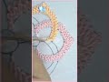 Delightful hand embroidery stitch learning easy tutorial #shorts  #viral