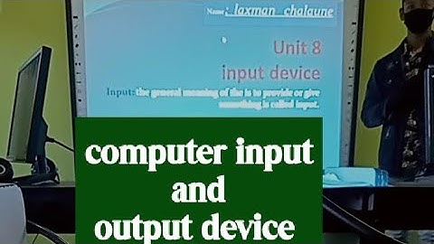 ppt computer input and output device