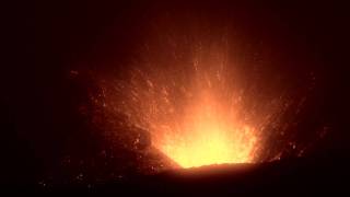 Volcanic Eruption at night - Iceland