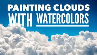How to paint clouds with watercolors! (4 tips)