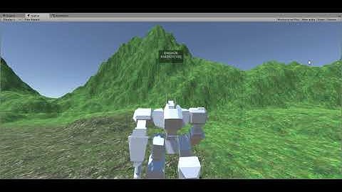walkin robot in unity test thing yea boy