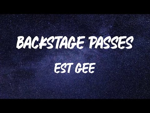 EST Gee - Backstage Passes (feat. Jack Harlow) (Lyric Video)