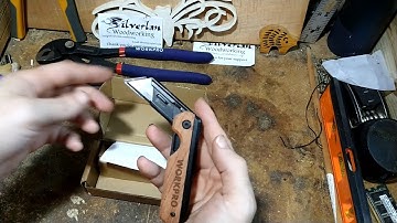 WORKPRO 2-in-1 Folding Knife / Utility Knife with quick change box