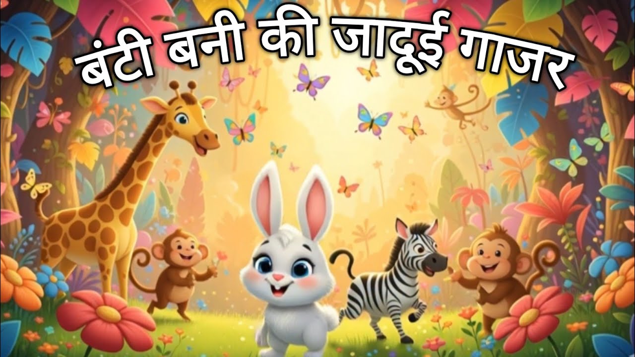 बंटी बनी और जादुई गाजर |  बच्चों की हिंदी कहानी | नैतिक कहानी | Bunty Bunny Aur Jadui Gajar 