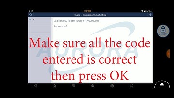 G-Scan 3 - Nissan Navara, Enter Injector Calibration Data