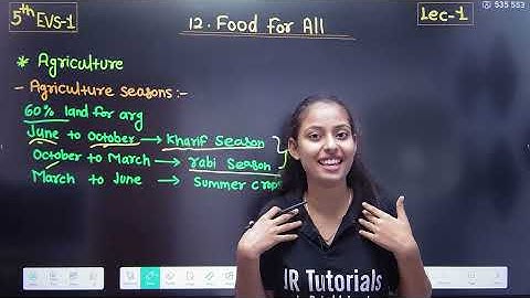 5th EVS-1 | Chapter 12 | Food for All | Lecture 1 | Maharashtra Board |
