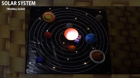 Solar system working model How to make solar system project for school #solarsystem school project