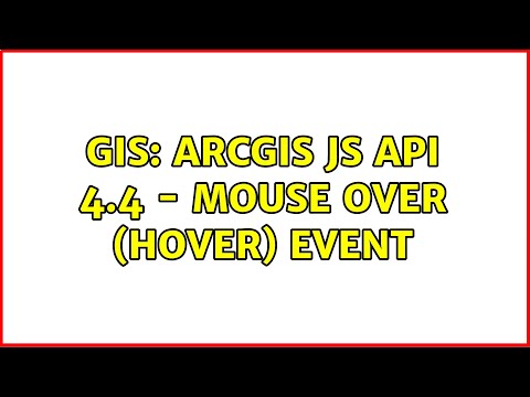 GIS: ArcGIS JS