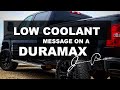 Duramax Low Coolant Warning (GMC, Chevrolet, 2500, 3500,  Diesel)