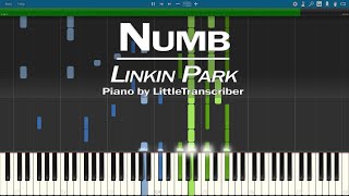 Linkin Park - Numb (Piano Cover) Synthesia Tutorial by LittleTranscriber видео