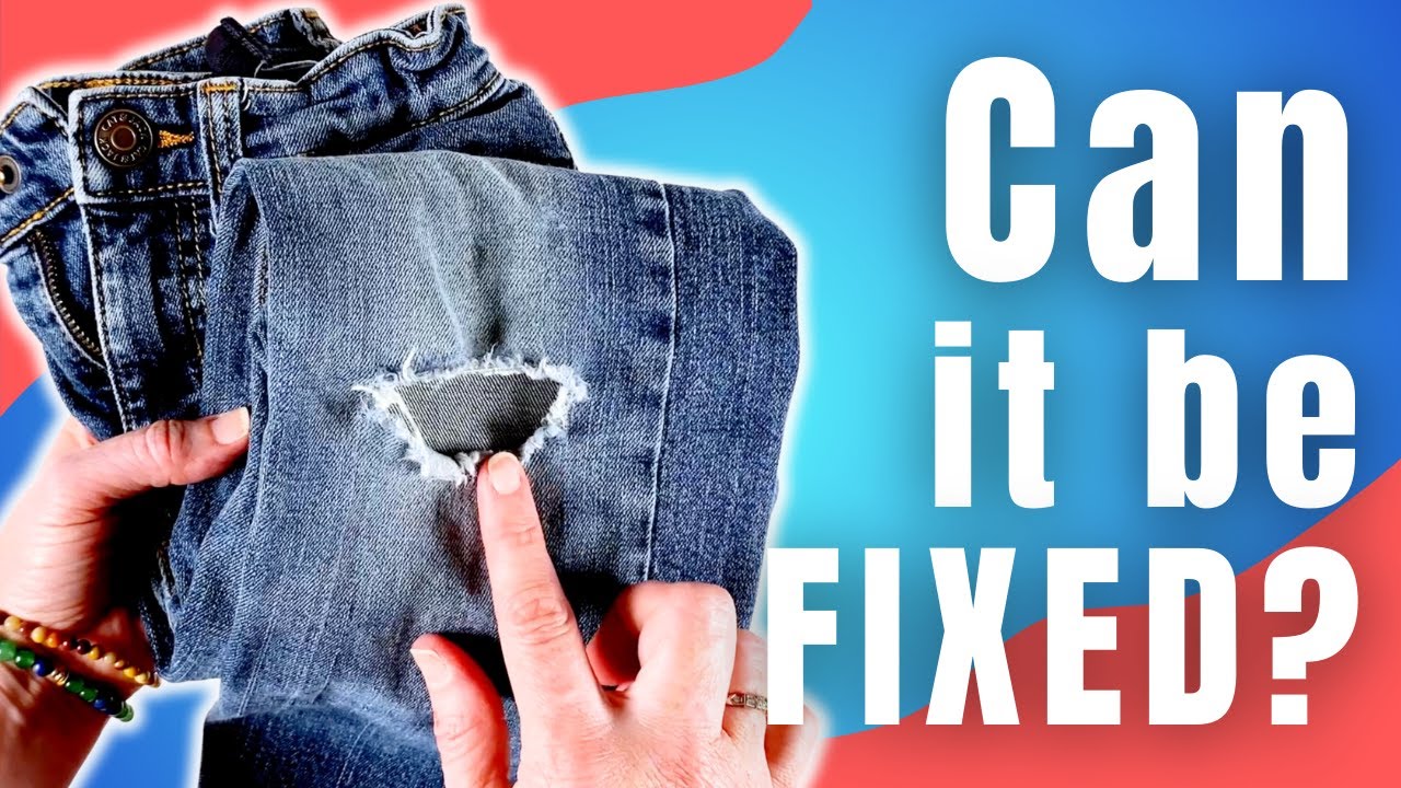 Refashion Co-op: A cute fix for a hole in the knee of jeans