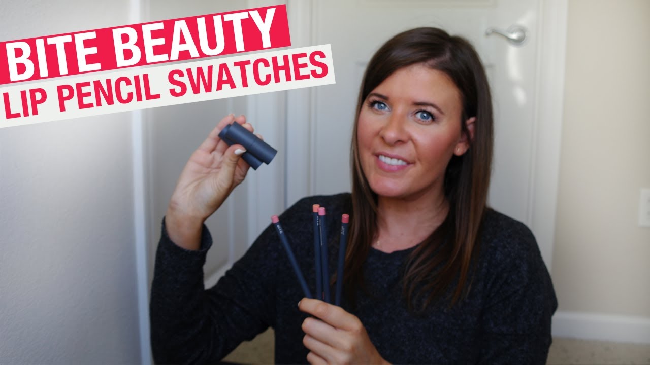 Bite Beauty Lip Pencil swatches| spiffykerms