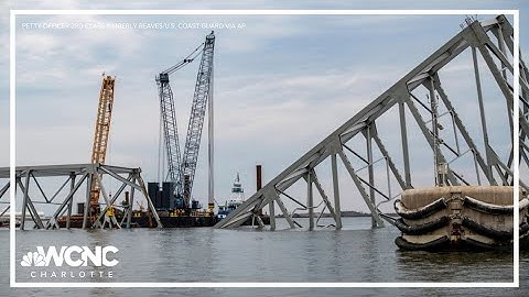 Crews carefully start removing first piece of twisted steel from collapsed Baltimore bridge